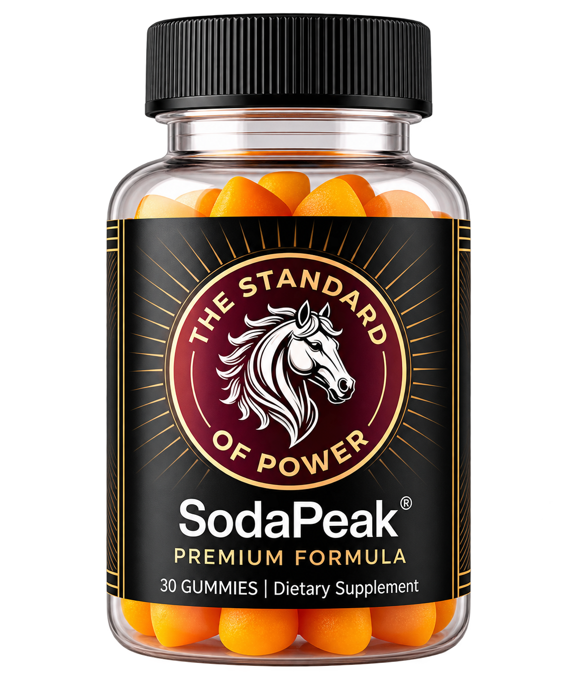 SodaPeak Gummies Supplement bottle, 30 gummies premium formula